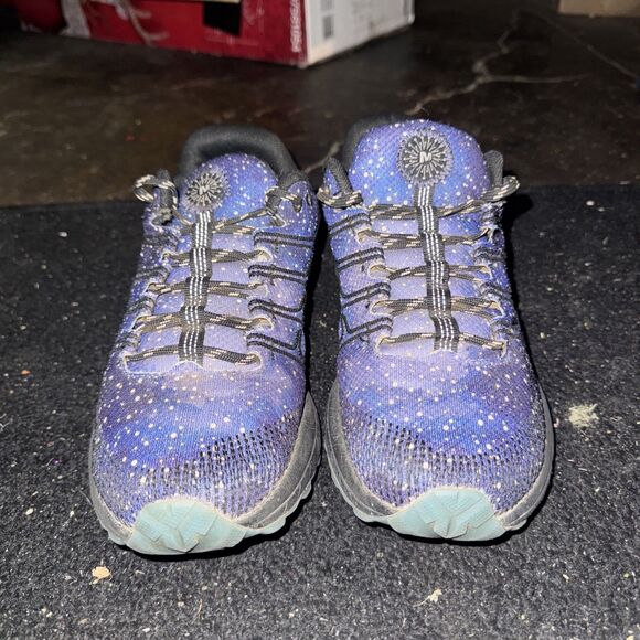 Merrell Moab Flight Shoes Womens Size 9.5 Night Sky Vibram Trail Running J066928 - Picture 2 of 7